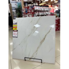 Porcelanato Delta Ret Raggi Oro 90  Esmaltado Polido 90x90 Nova Evoluta