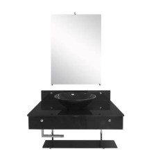 Pettra Gabinete Nero Gold PTO 70