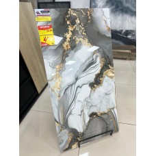 Piso Cerâmico Rochamaxx Ret Polido 61x116 HD Organic Black