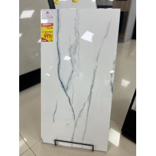 Piso Rochamaxx Retificado Polido 61x116 Calacata Blue TR Extra 