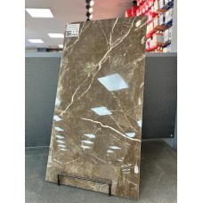 Piso cerâmico Rochamaxx Retificado Polido HD Marmo Nero 61x116 Extra 
