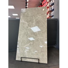 Piso cerâmico Rochamaxx Retificado Polido HD Marmo Gris 61x116 Extra 
