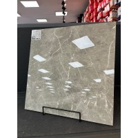 Piso cerâmico Rochamaxx Retificado Polido HD Marmo Gris 82x82 Extra 