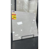 Porcelanato Madrid Plata 72x72 Esmaltado Polido Delta Evidence 