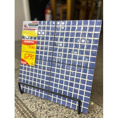 Piso 20x20 Bold 120024 Pastilha Mix Azul Cerâmico Esmaltado Karina  Piso 20x20 Bold 120024 Pastilha Mix Azul Cerâmico Esmaltado Karina