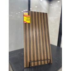Piso Semi Gres Ret Ripado Canela Relevo Acetinado 45x90 Extra  Plana 