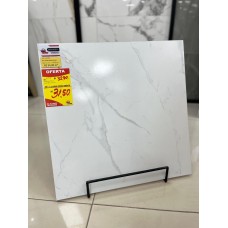 Piso Ret Marmo Bianco Liso Brilho 60x60 Extra Lume 