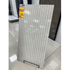 Piso Semi gres Ret Ripado Limestone Lux Polido Relevo 62x119 Extra Lume Piso Semi gres Ret Ripado Limestone Lux Polido Relevo 62x119 Extra Lume